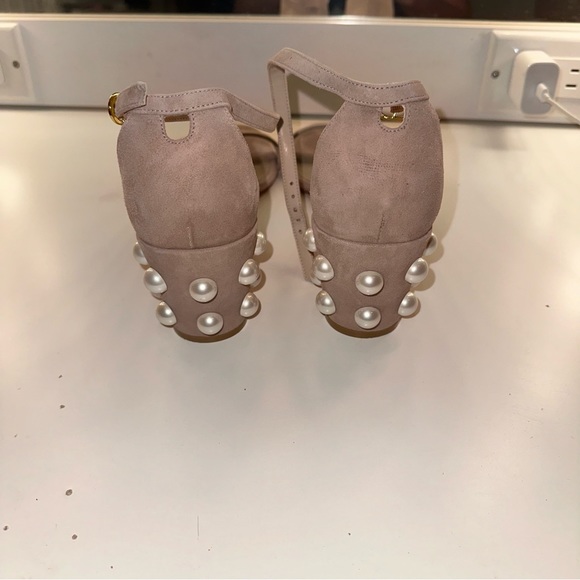 Stuart Weitzman Faux Pearl Block Heels - Picture 5 of 5